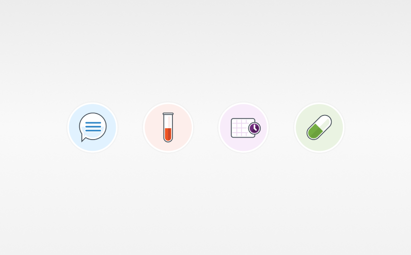 hINF medical iconography set